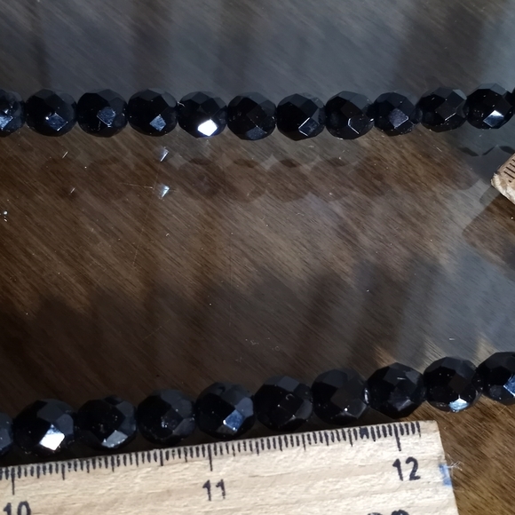 NWT c1960s RARE EARLY DAUPLAISE Vauxhall Glass Triangle Faceted Stone Tassel - Picture 14 of 16